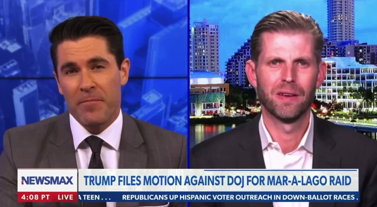 Benny Johnson On Twitter Eric Trump Reveals What Mar a Lago FBI Raid benny-johnson-on-twitter-eric-trump-reveals-what-mar-a-lago-fbi-raid