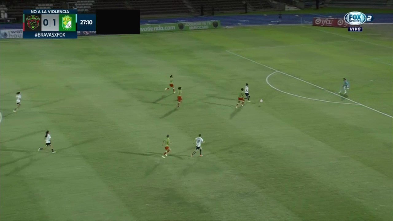 📹#NoTeLoPierdas 

¡¡¡G⚽⚽⚽L!!! 

Su primer gol en 🇲🇽México, y con el @clubleonfemenil. Así aumentó la ventaja Romina Núñez para las de 🦁León.

#VamosPorEllas👊🏼”
