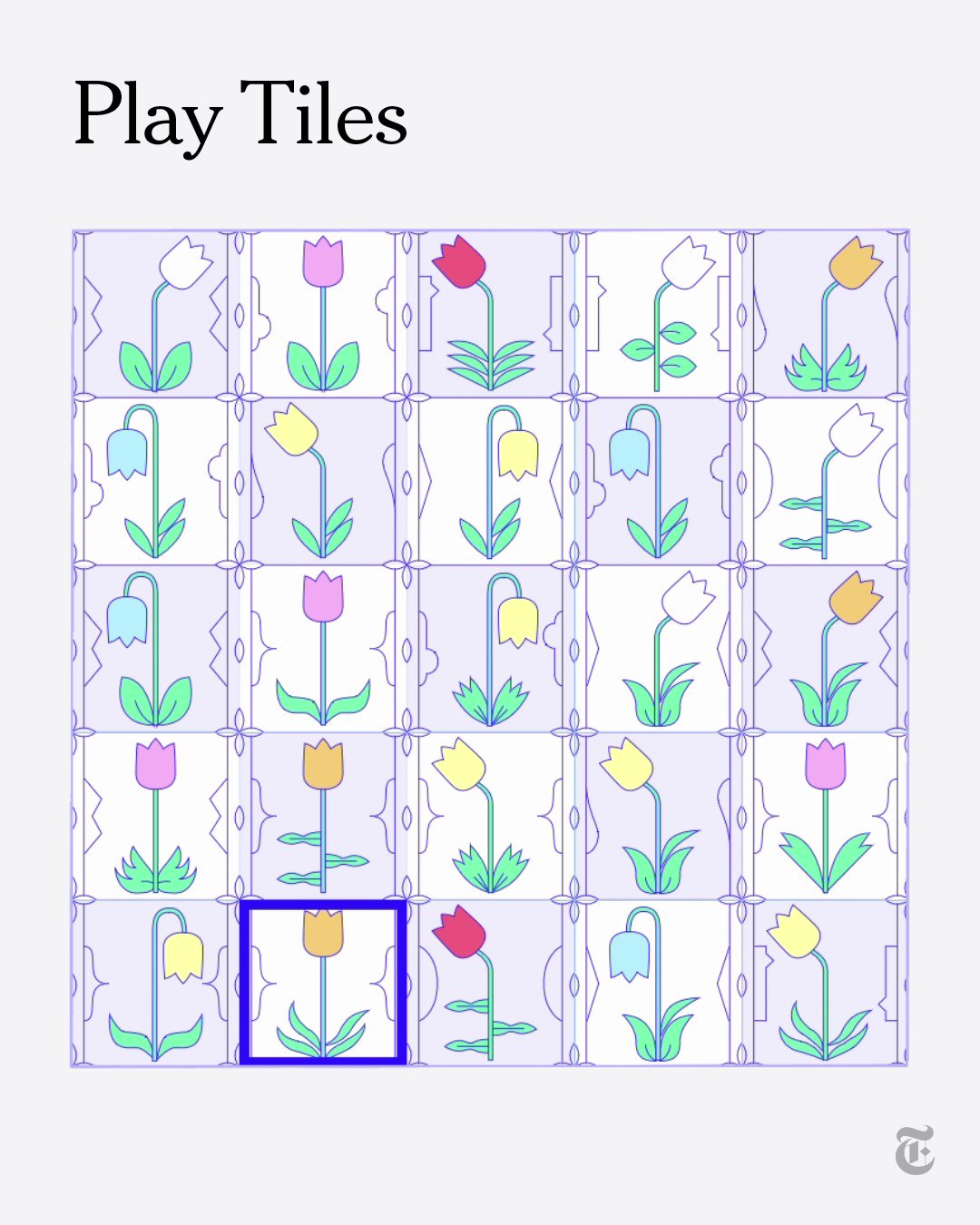 The new york times on twitter tiles is a color and pattern matching