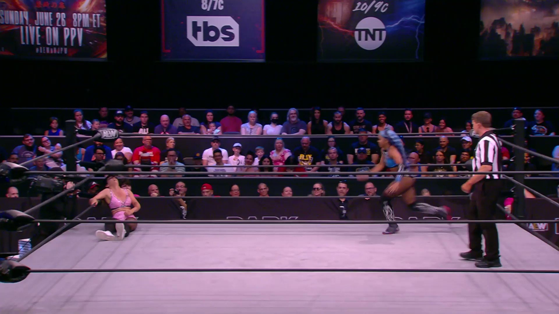 All Elite Wrestling on Twitter "Spinning dropkick and Roundhouse kick