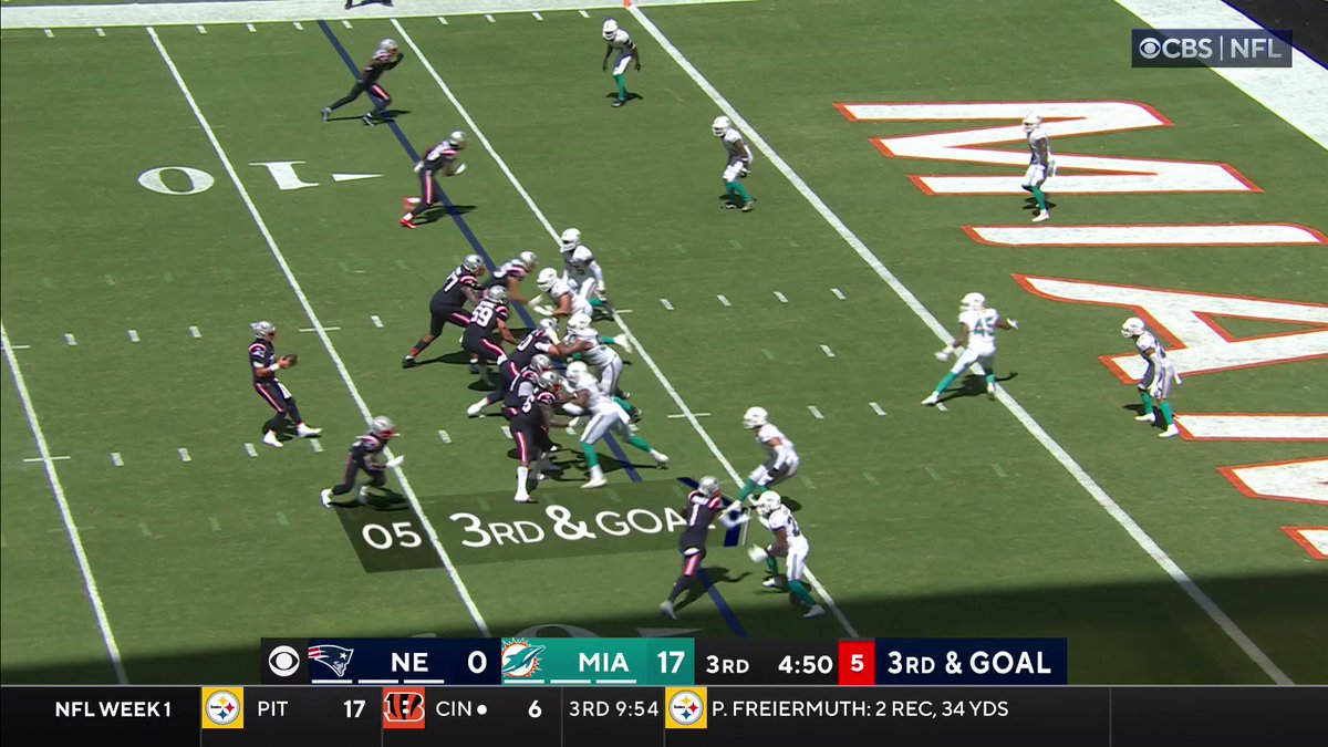 NFL on Twitter "Ty Montgomery rolls into the end zone! ForeverNE 📺 NEvsMIA on CBS 📱 Stream