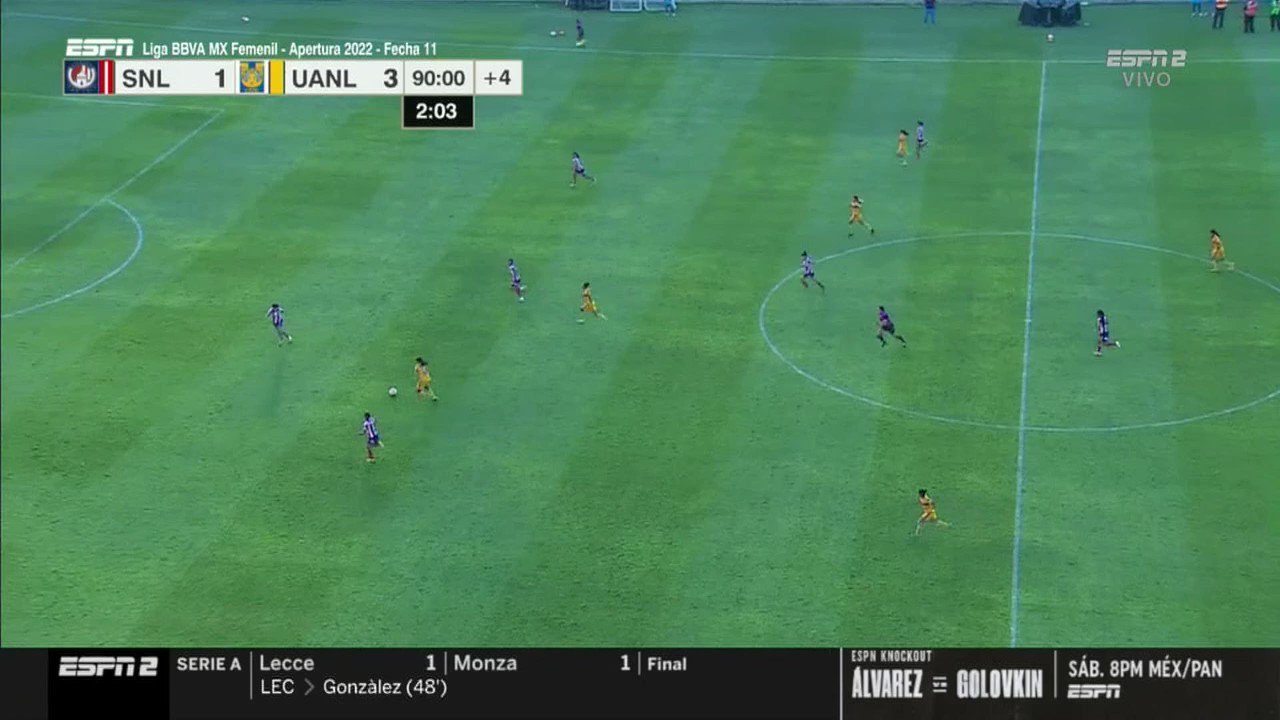 📹#NoTeLoPierdas

¡GOLAZO! 🥵

Big Fish 🐟 desde larga distancia y sin dudar de su capacidad goleadora, así ponía el cuarto para las de Nuevo León. 

#VamosPorEllas👊🏼”
