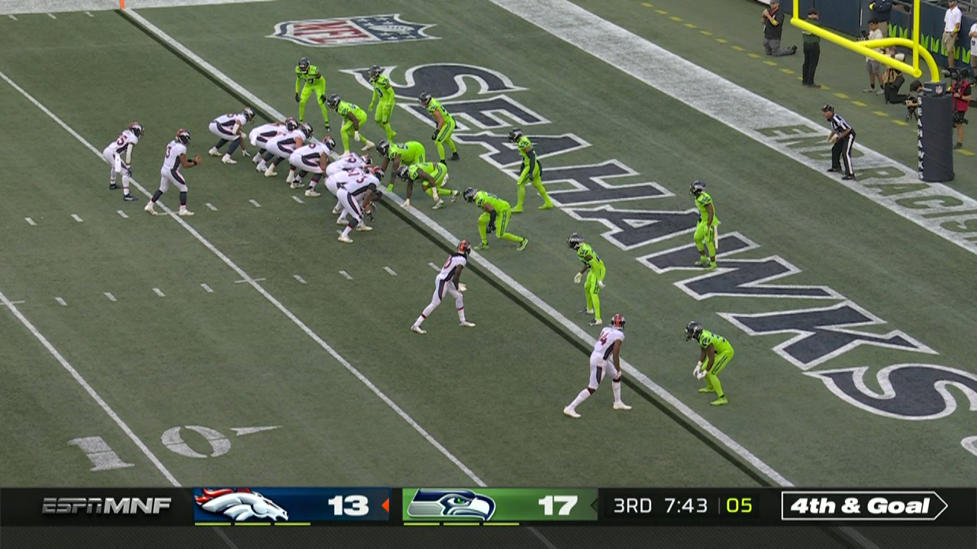 NFL on Twitter "GOAL LINE STAND. Seahawks 📺 DENvsSEA on ESPN/ABC 📱