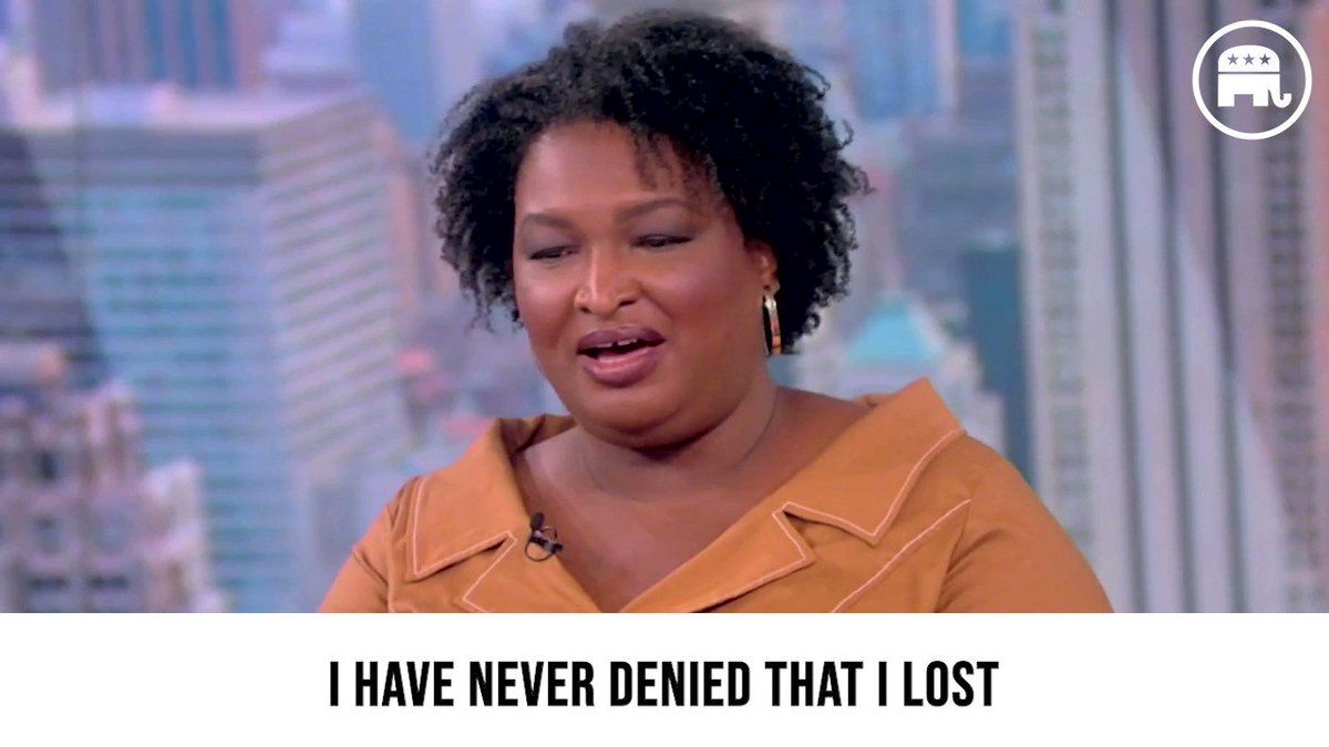 Read more about the article Stacey Abrams is again claiming she “never denied that she lost” the 2018 Georgi