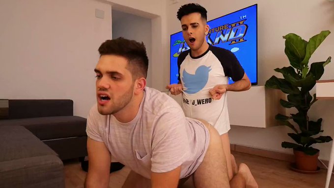 I invited my friend to play nintendo at home and he came in a thong to play with my #cock! ? Today 70%?