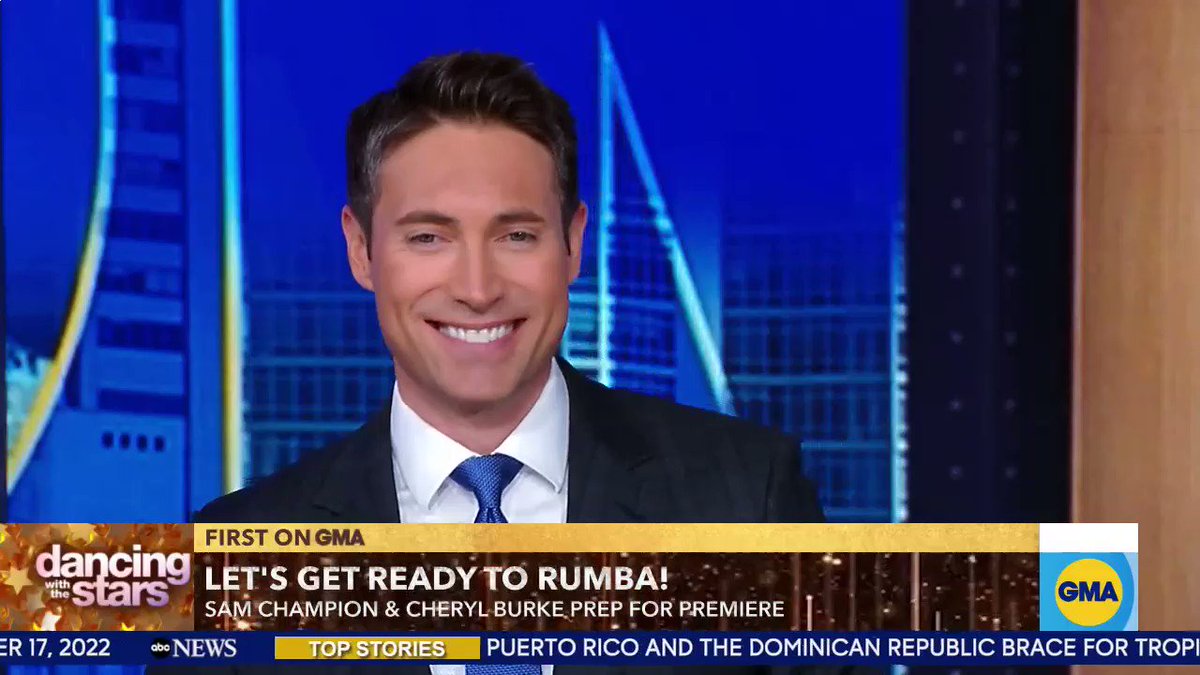 .SamChampion and CherylBurke are ready to hit the dance floor on