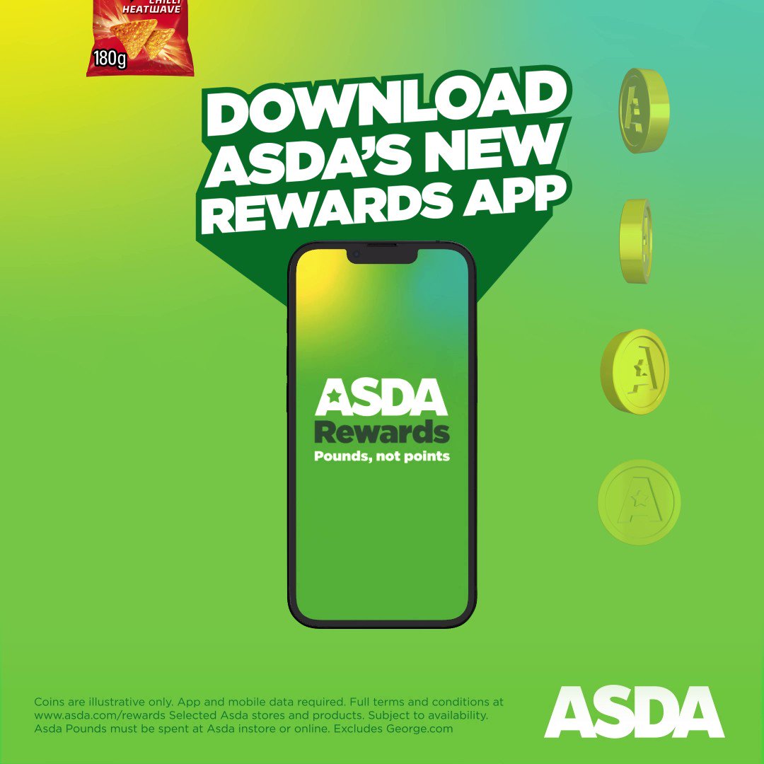 Asda on Twitter "Feel like a winner with our new rewards app. Start