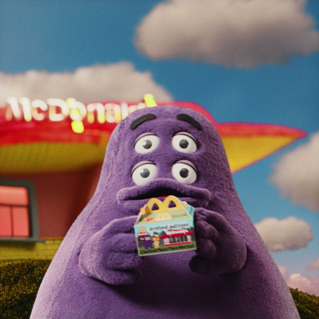 Mcdonald s on twitter grimace is an influencer now pls like