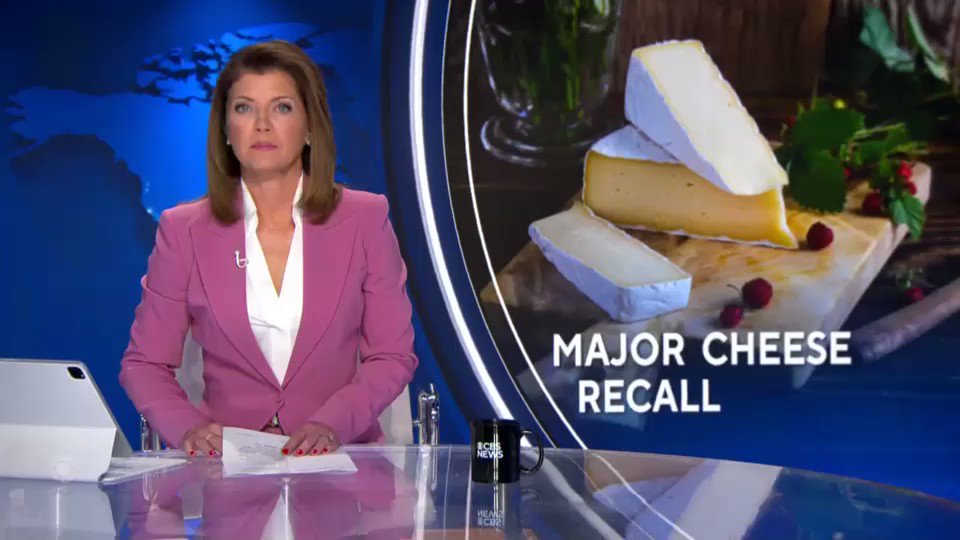 CBS Evening News on Twitter "CHEESE RECALL Two types of cheese are being recalled nationwide