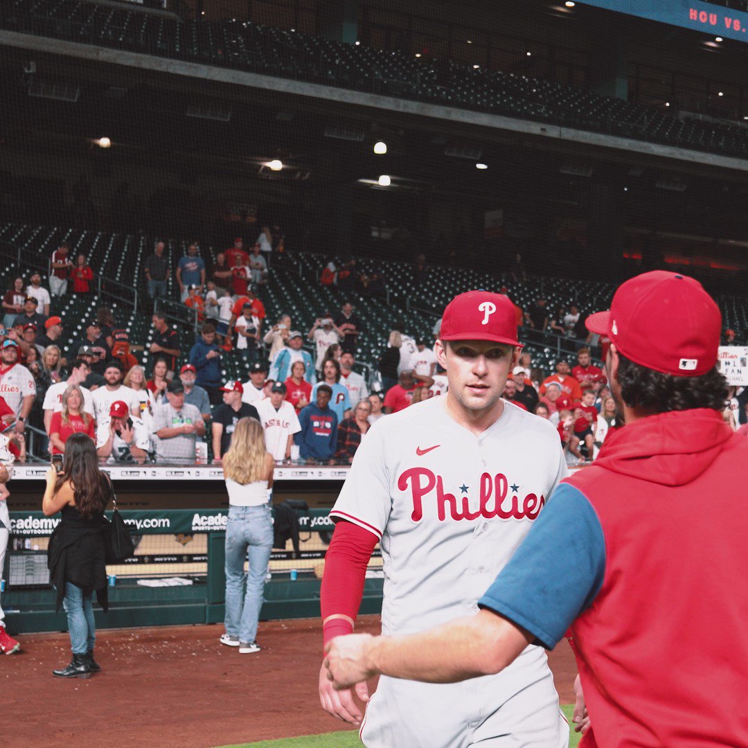 Congrats to the @Phillies for making the #MLB #Playoffs, and to our favorite #Philly #MDA Volunteer @rhyshoskins! We are cheering you on! #RingTheBell 