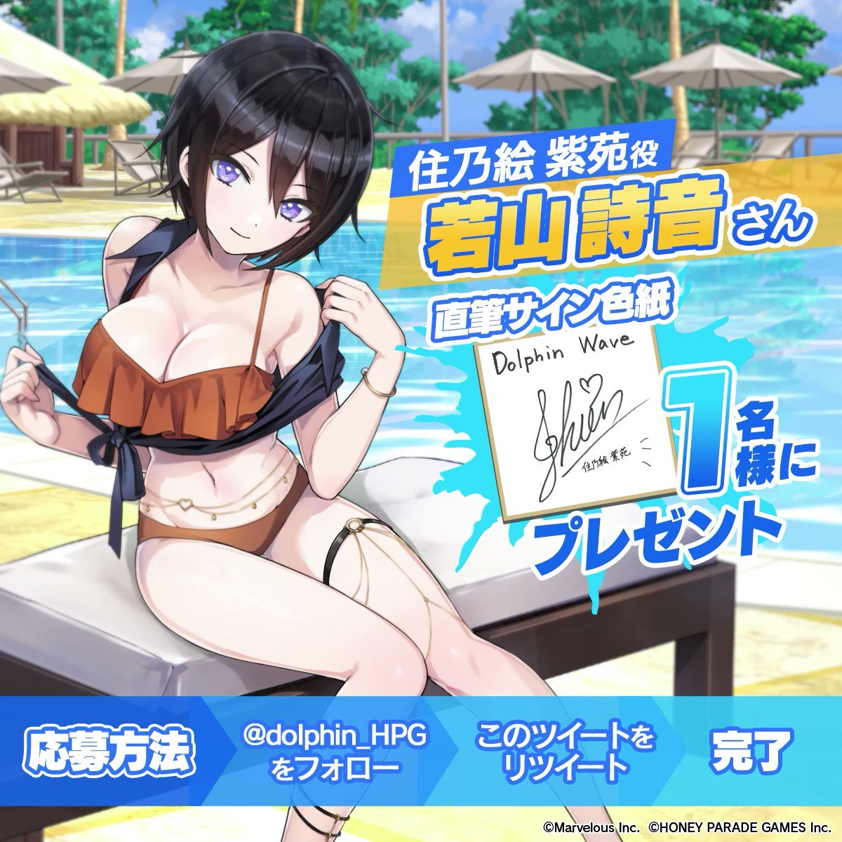 ドルフィンウェーブ　直筆 サイン 色紙 Amazon.co.jp: CC260B○諸見里しのぶ 直筆 サイン色紙