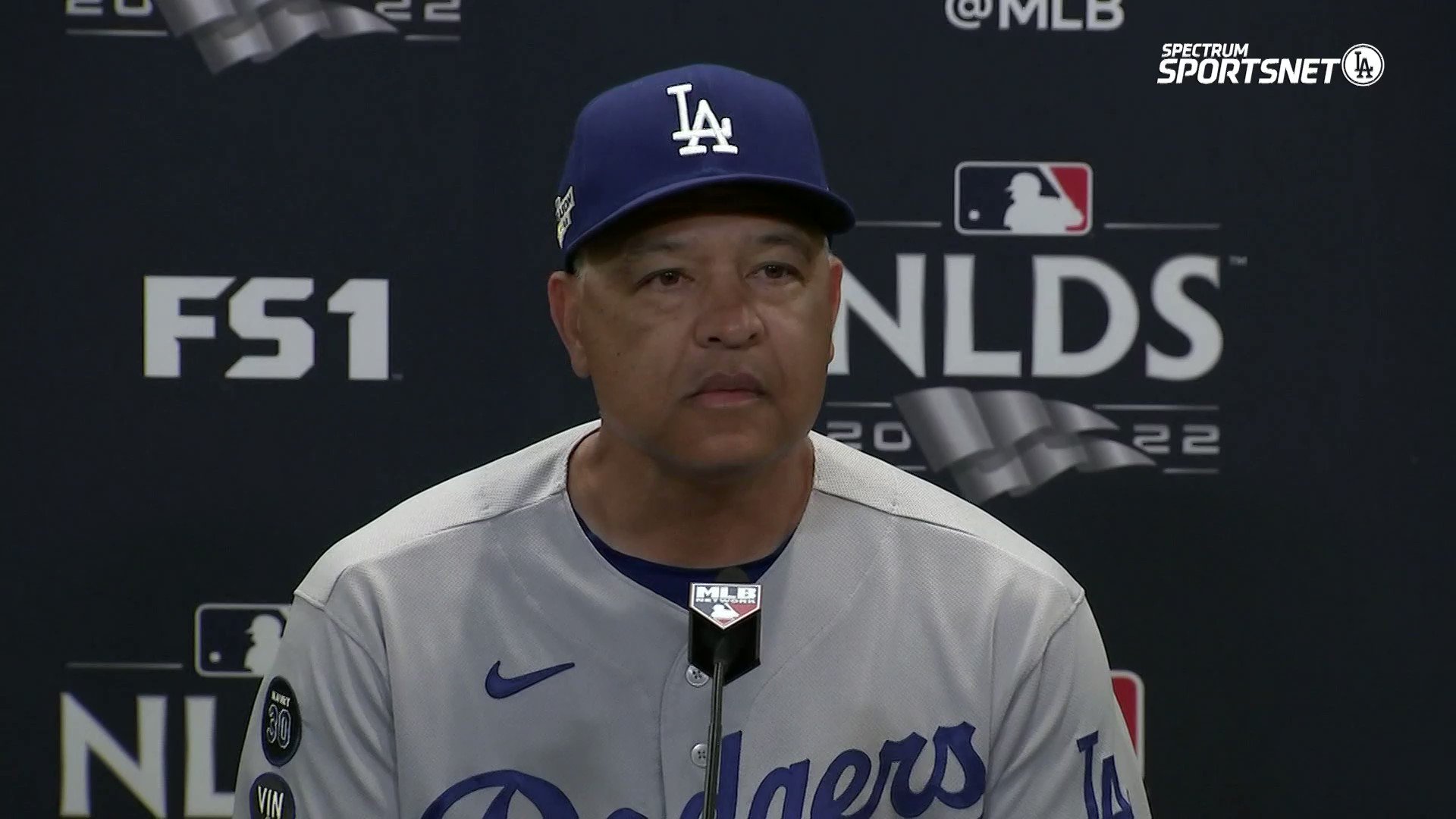 SportsNet LA on X: Dave Roberts speaks with the media after the #Dodgers  2-1 loss to the Padres in Game 3 of the #NDLS.  / X