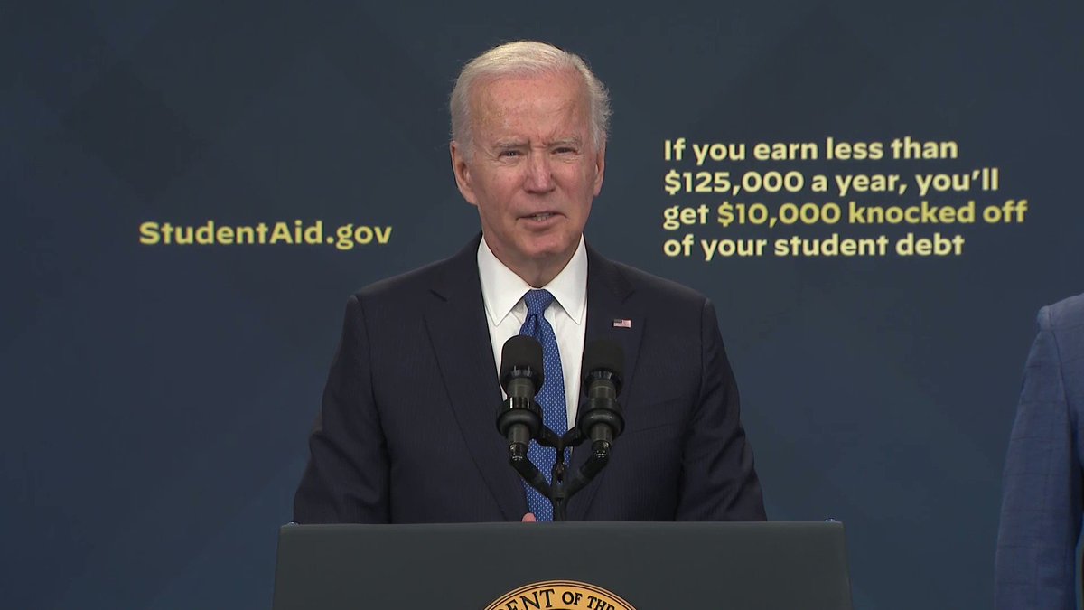 Herbie Ziskend on Twitter ".POTUS “90 of [student debt relief] is