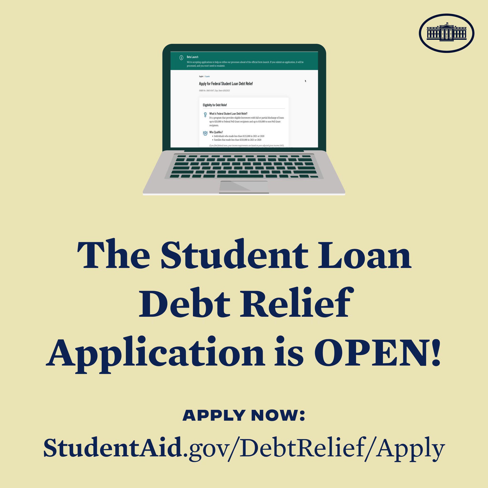 The White House on Twitter "The Student Loan Debt Relief application