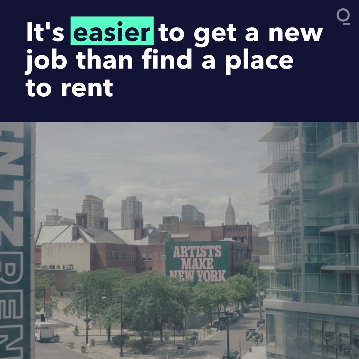 It s harder for someone to find a home to rent than it is to get a new