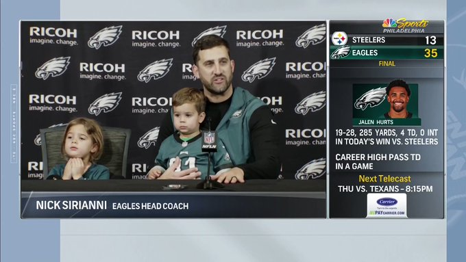 Where Is Nick Sirianni Family Now? Children, Wife & TNF Matchup