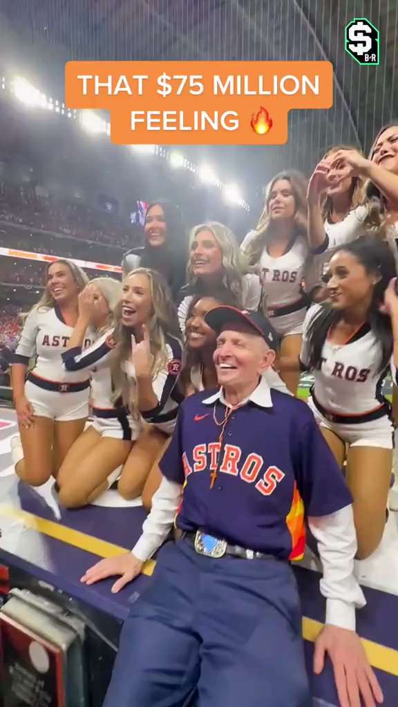 br_betting on Twitter "Mattress Mack celebrating with the Astros