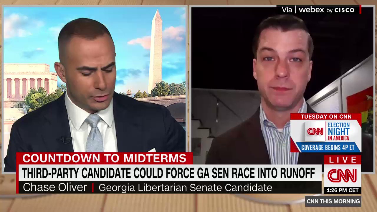 CNN on Twitter Libertarian Senate candidate Chase Oliver