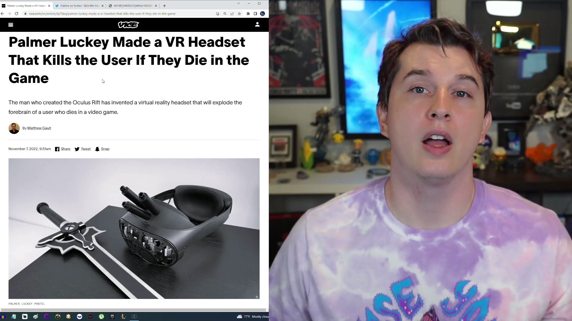 Drift0r on Twitter "This VR headset kills you IRL if you die in game