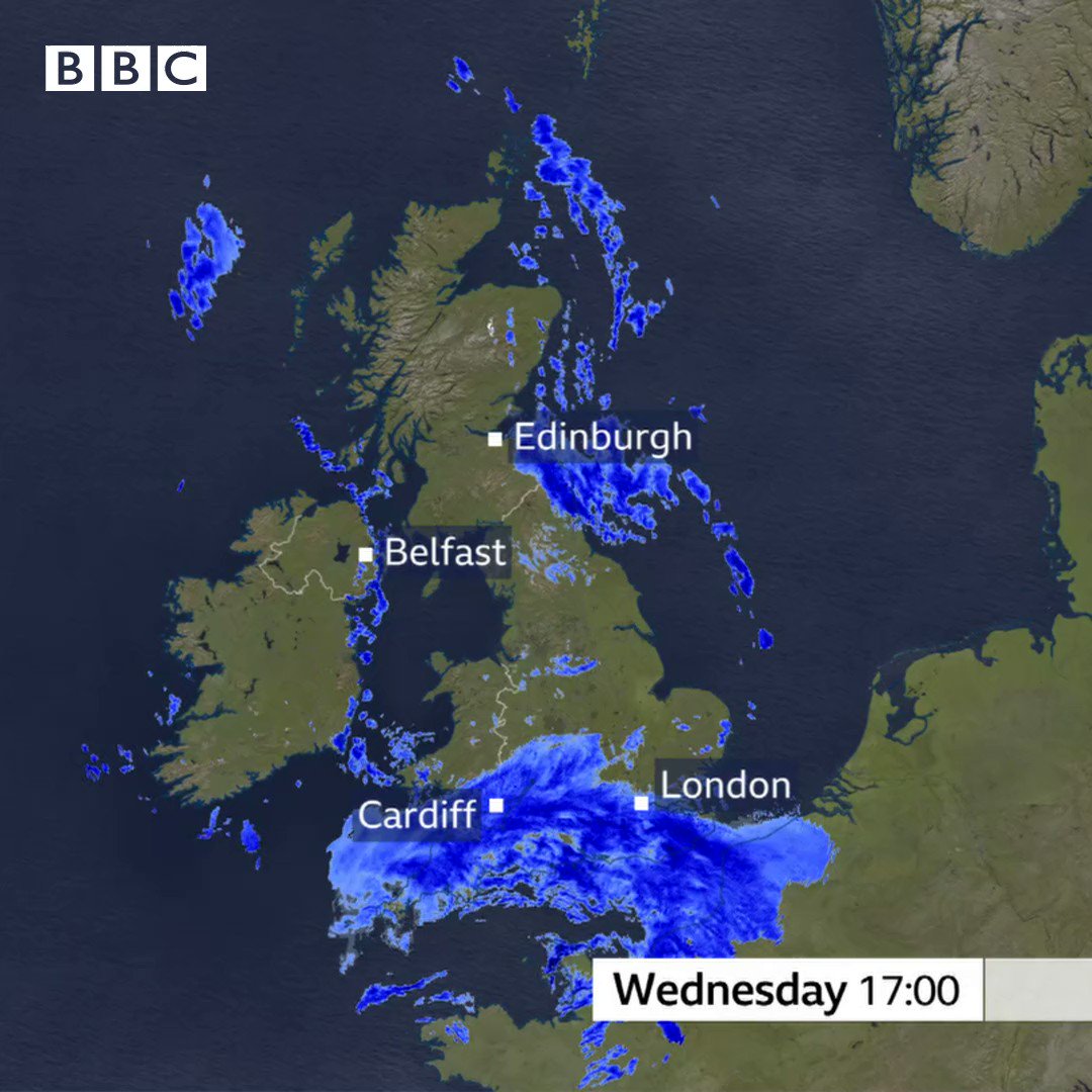 @bbcweather: It’s been another very wet night for many of us – the radar shows rainfall over the last 12 hours. A number of #flood warnings are in force: BBC Weather (@bbcweather) / Twitter
