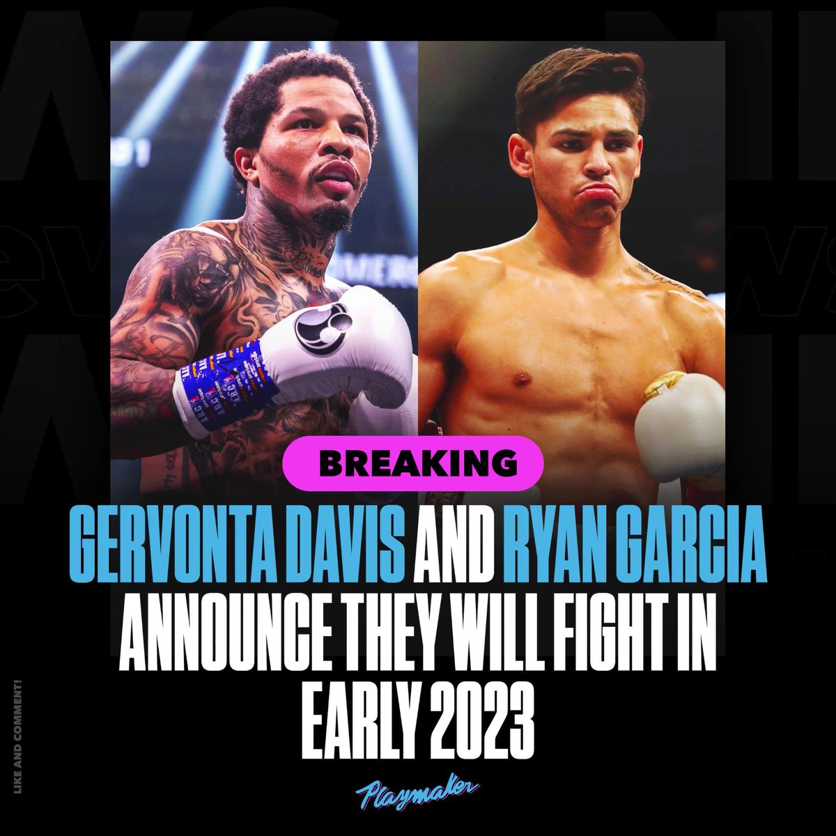 Playmaker on Twitter: "GERVONTA DAVIS vs RYAN GARCIA 🥊 Who's winning