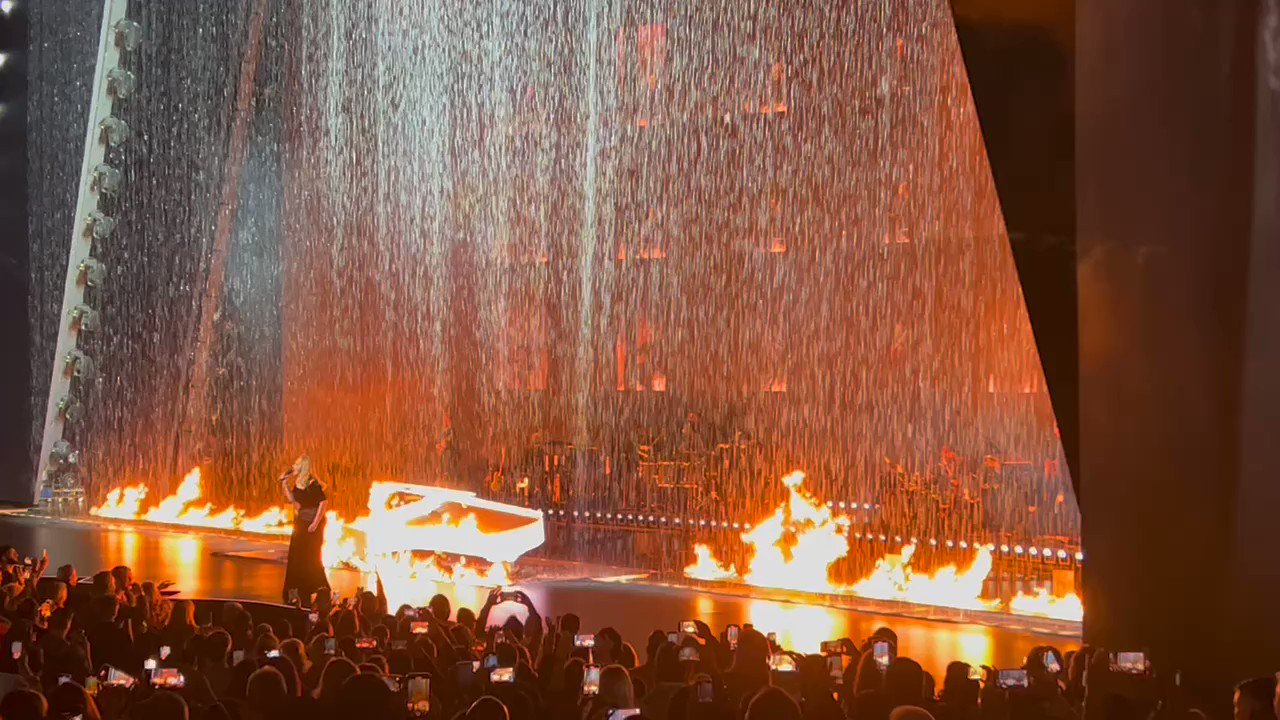 Variety on Twitter "Adele sets fire to the rain at the kickoff of her