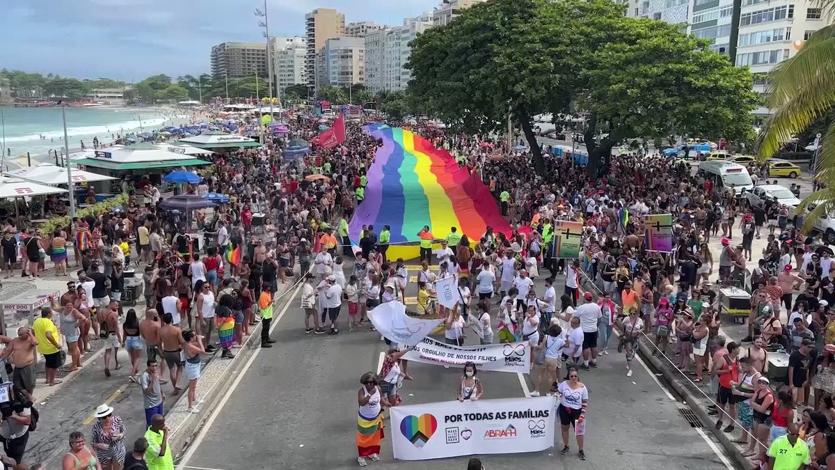 Reuters on Twitter "A giant rainbow flag filled Rio de Janeiro’s
