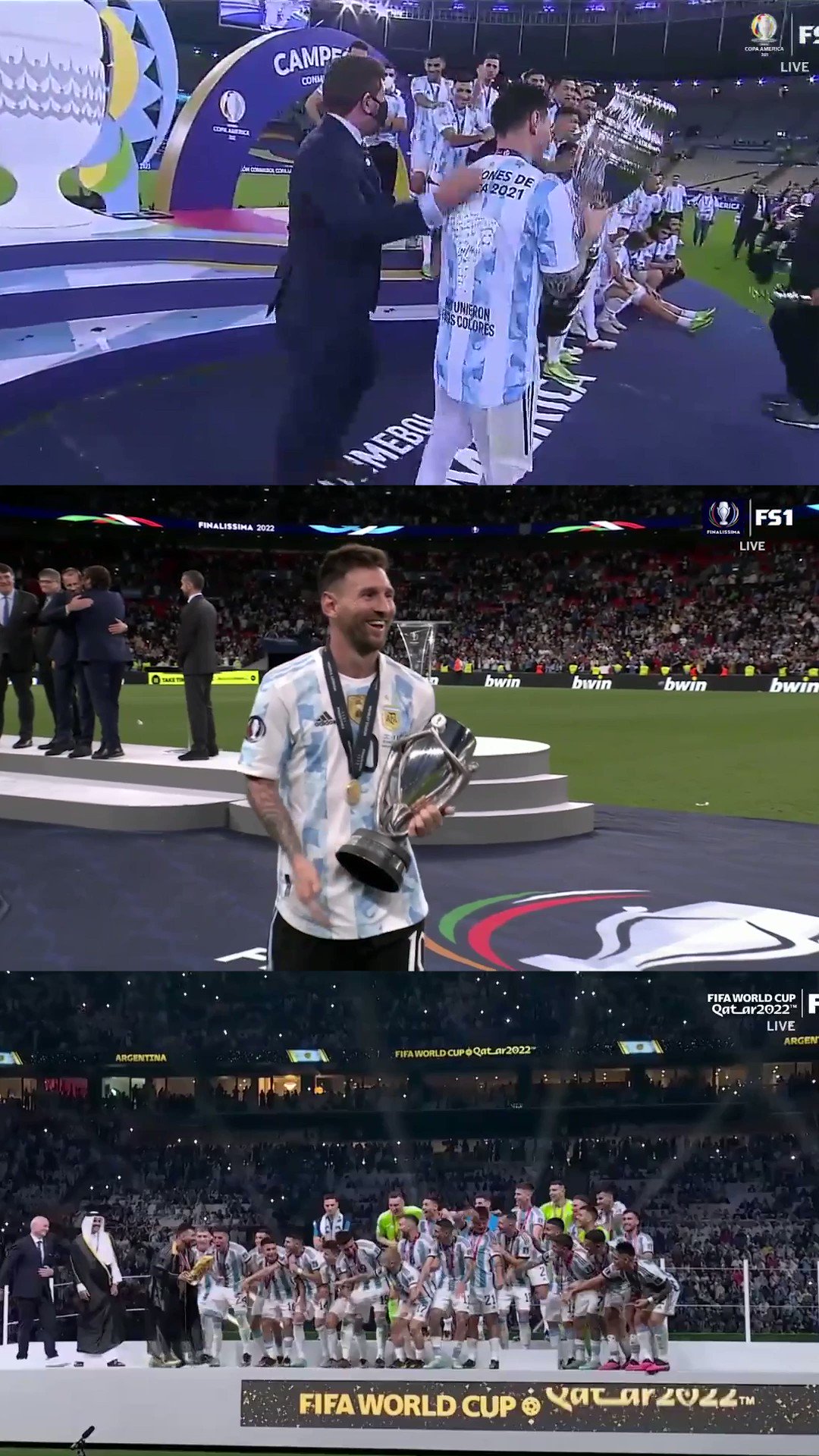 FOX Soccer on X: There has been a whole lot of hardware won between the two stars of the Copa America Final 🏆 Who is adding a Copa America trophy to their