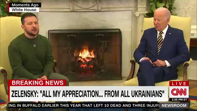 Read more about the article NEW – Ukraine’s Zelensky thanks “Americans” for their support.