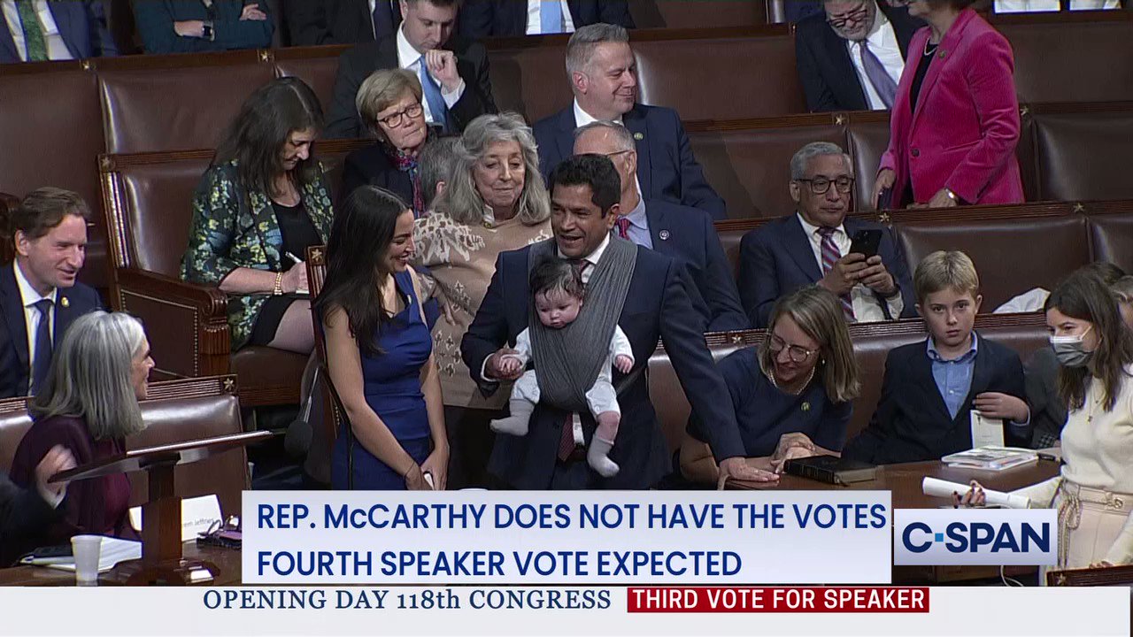 CSPAN on Twitter ".RepAOC AOC casts her vote for RepJeffries in the