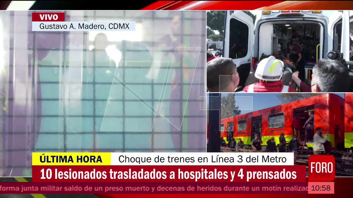 Un usuario que vivió el choque de trenes en la estación La Raza relata que algunas personas