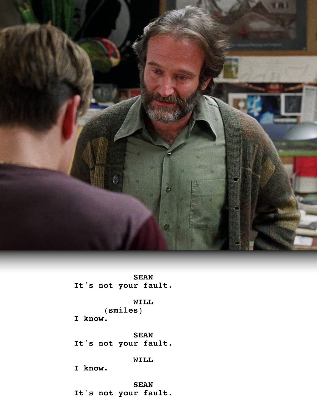 Screenplayed on X: &ldquo;Good Will Hunting (1997) - “It&rsquo;s not your 