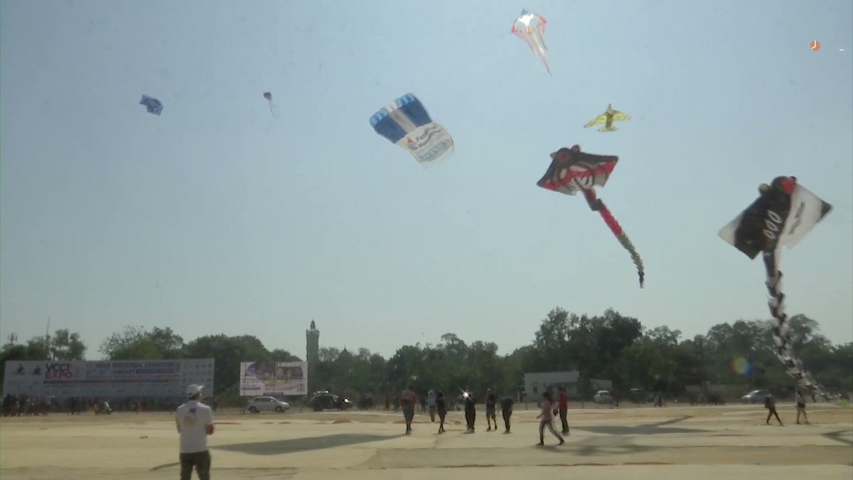 Kite flyers from across the world attend the International Kite