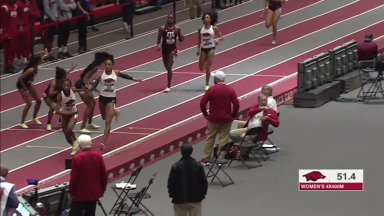 Arkansas Track & Field on Twitter "2023 Arkansas Invitational Women's 4 x 400 relay 1) 330.38