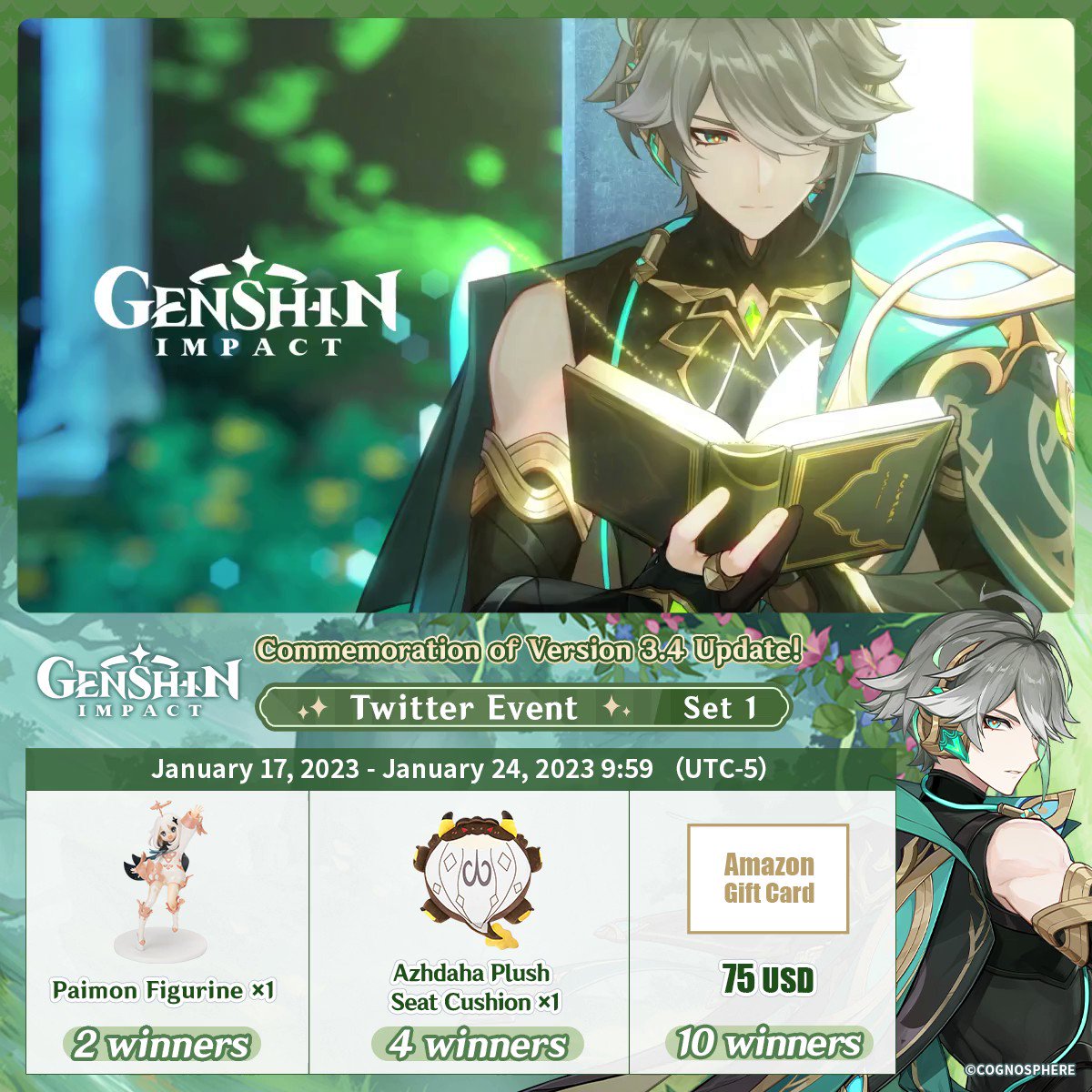 Genshin Impact Version 3.4 Update