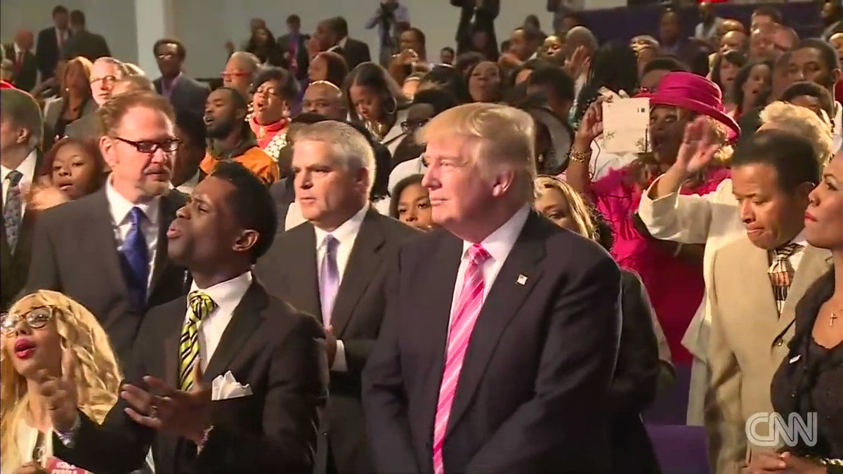 Read more about the article FLASHBACK: Donald Trump at a black church: