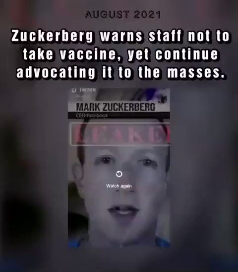 Leaked Video Of Mark Zuckerberg Warning His Staff Not To Take A COVID Vaccine Oa-ihfXDTQ7VRFIo