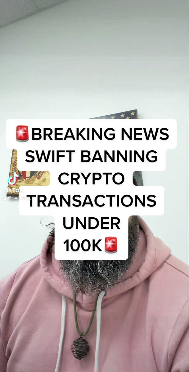 RT @Coachjv_: Swift blocking transactions under 100k! What’s does this mean??
#crypto #xrp #xlm #swift #ISO20022 https://t.co/qgwXLXa70h