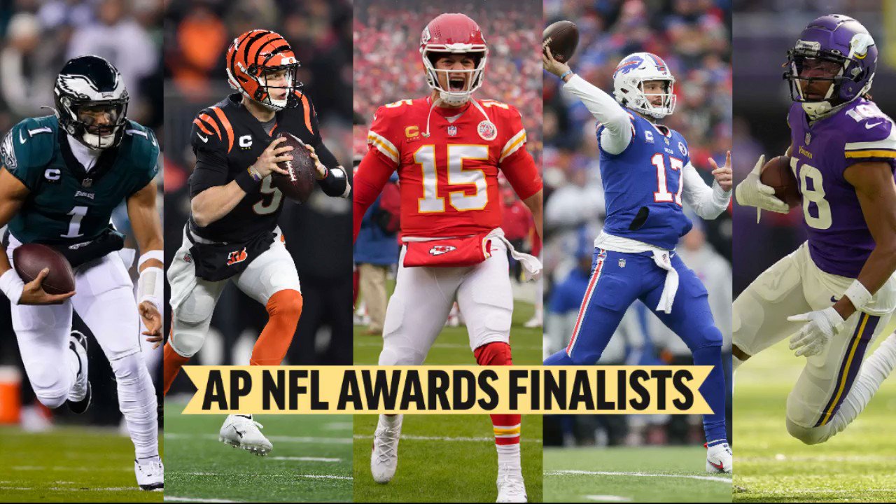 AP NFL on Twitter "Here are the finalists for AP NFL MVP Josh Allen, Bills Joe Burrow