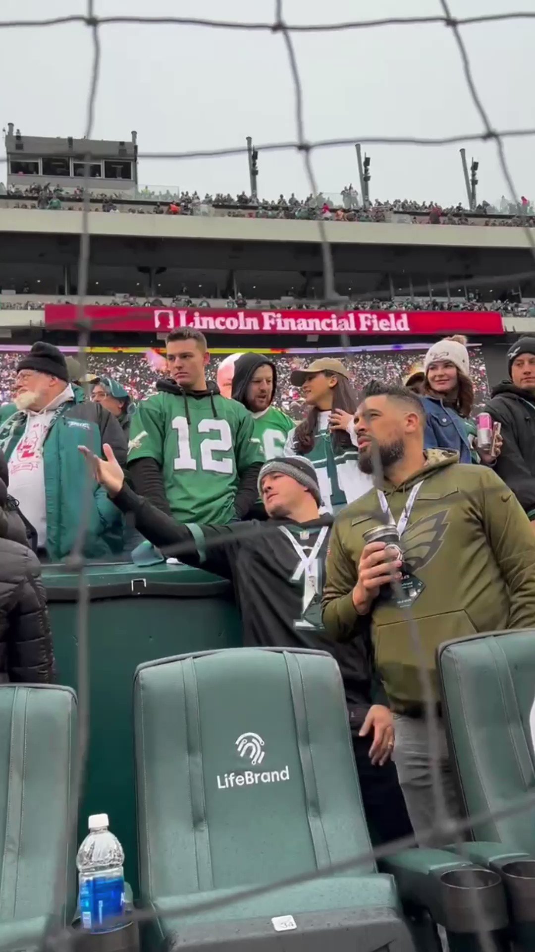 FOX Sports: MLB on X: Mike Trout is in attendance to watch his Eagles in  the NFC Champ game🦅 (via @NFL)  / X