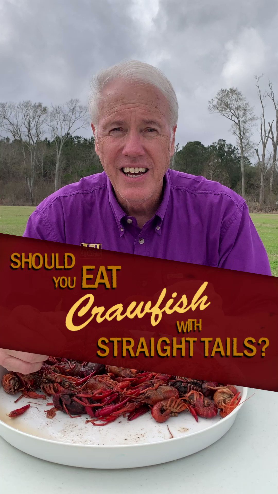 LSU AgCenter on Twitter "LSU AgCenter crawfish specialist Mark Shirley busts the crawfish myth