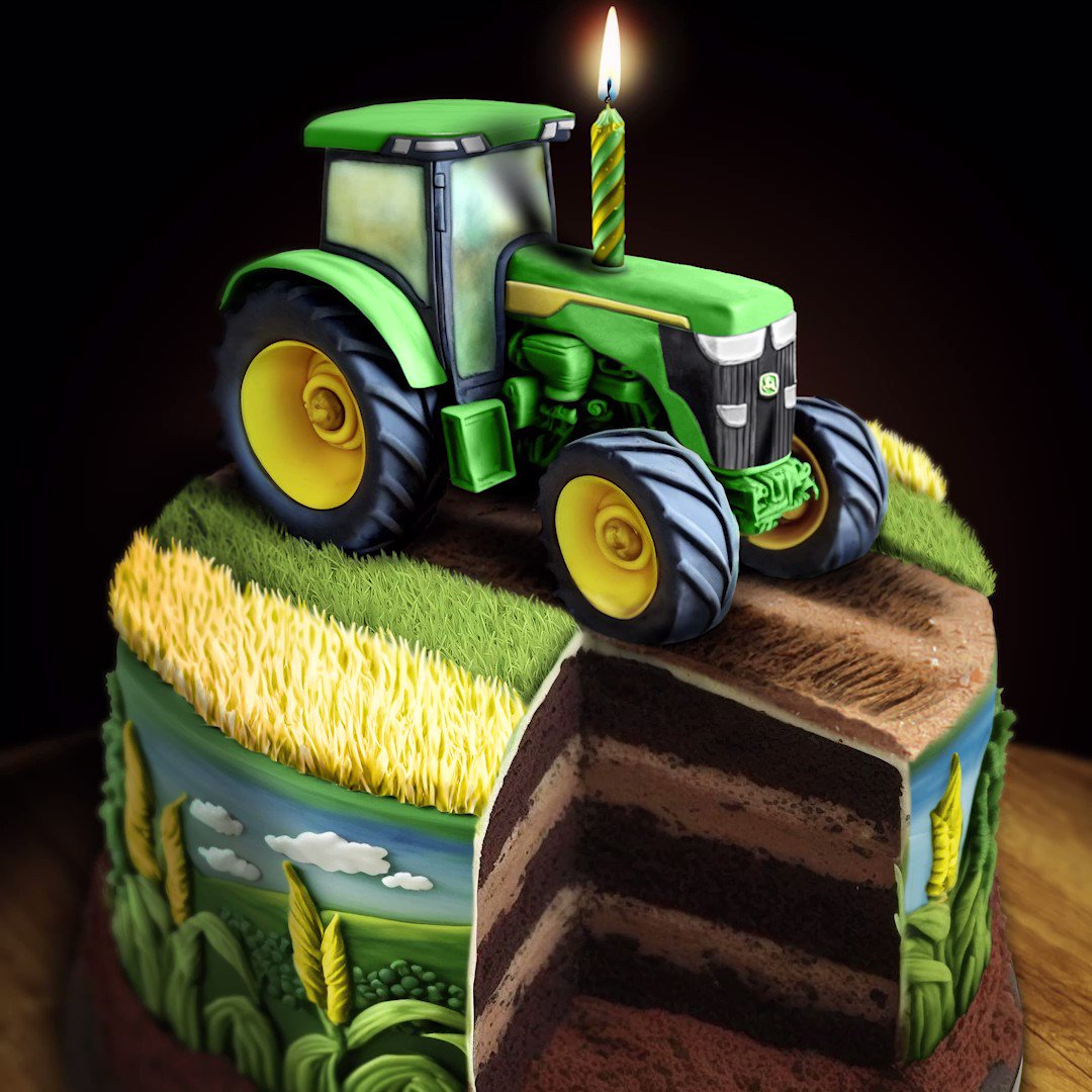 John Deere Tractors Cakes D57EEDVf LkIpoe6