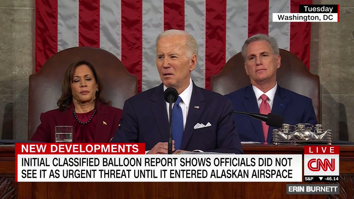 Selina Wang - Beijing accuses Biden for smearing China in his State of the Union Address under the excuse of competition.  Biden directly called out Xi Jinping in a fiery moment, saying no one would want his job.  Speech underscores Beijing