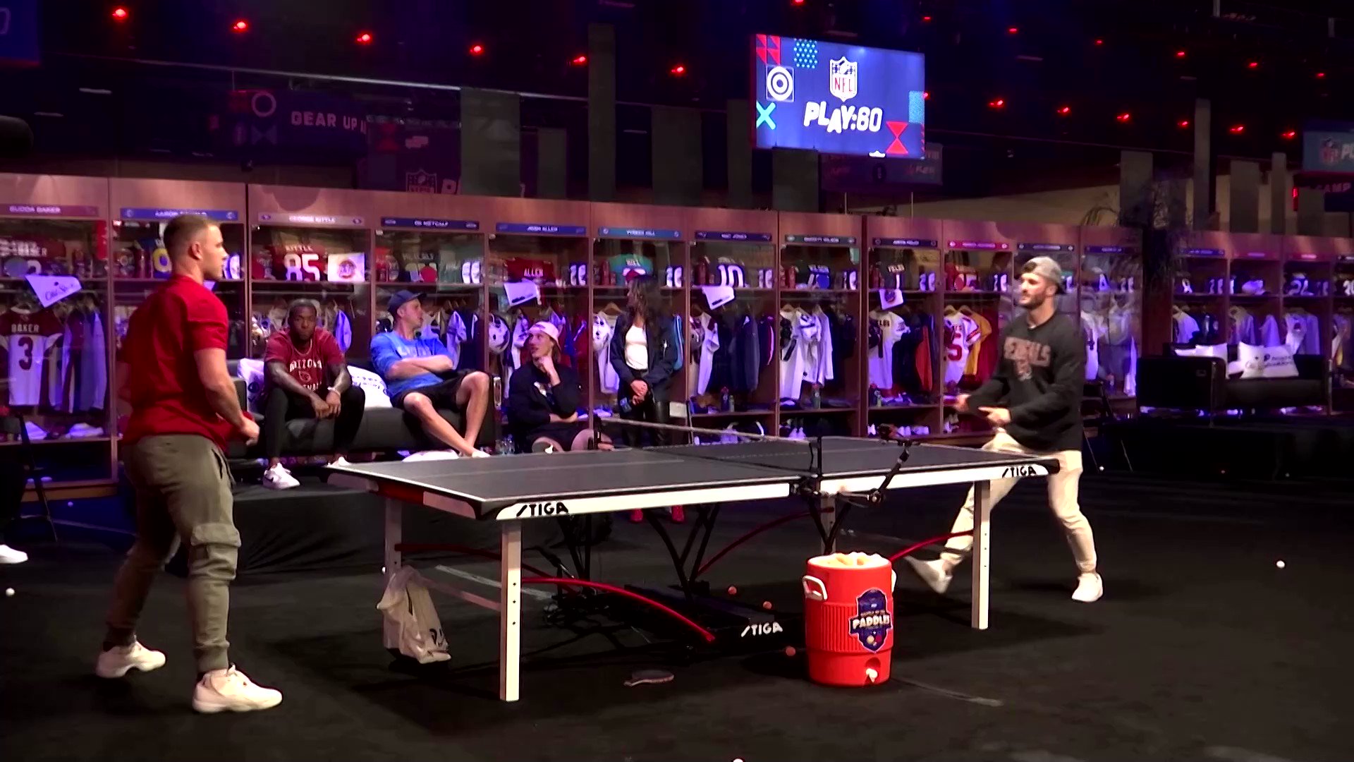 Reuters on Twitter "NFL stars showed off their ping pong skills at the