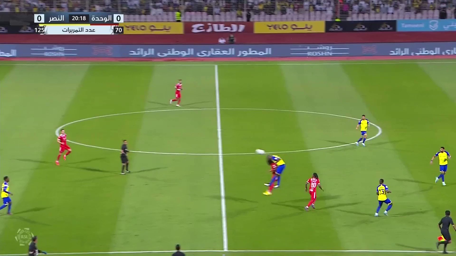 The perfect finish 👌Ronaldo lashes into the bottom corner to put Al Nassr ahead and give him a second goal in Roshn Saudi League