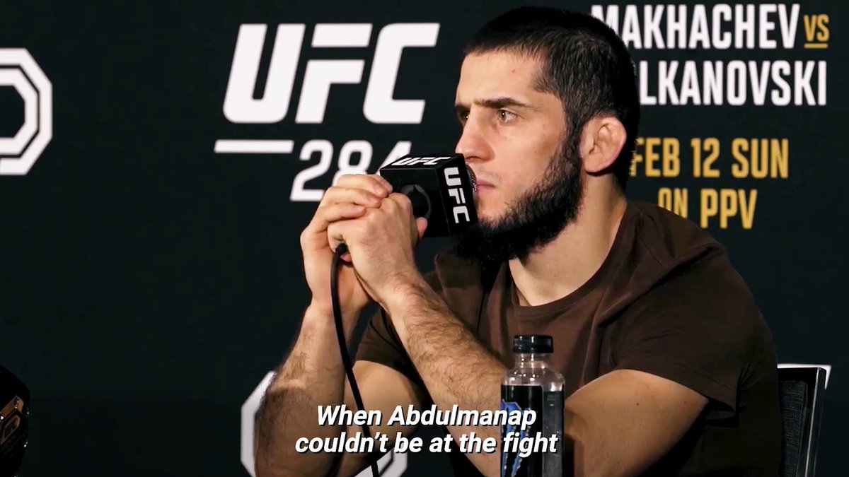 Red Corner MMA on Twitter "🤳 Islam Makhachev reads Khabib's text