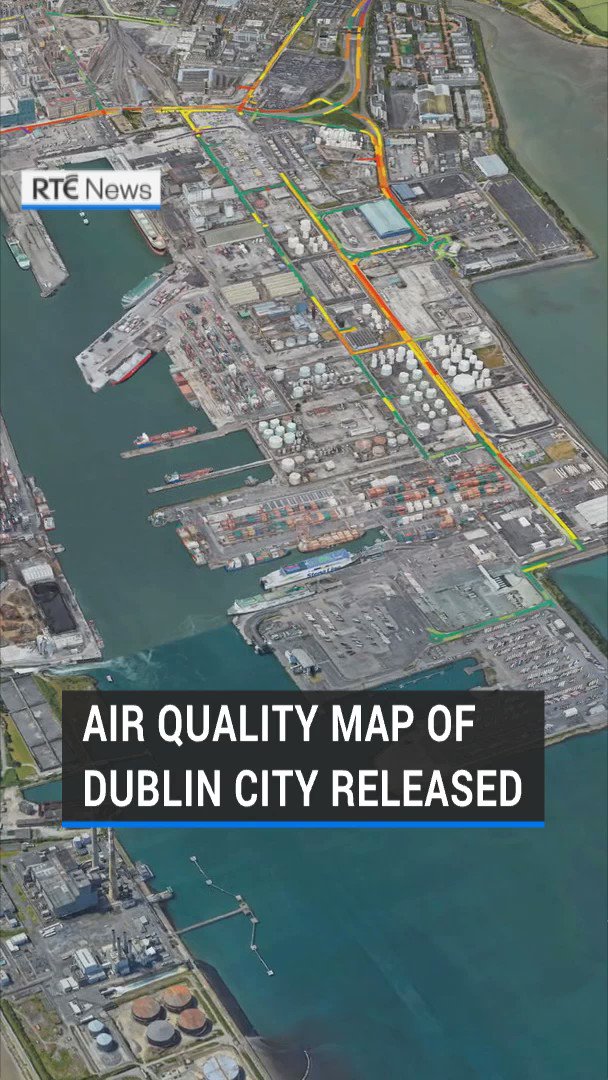 A streetbystreet air quality map for Dublin city has been released by