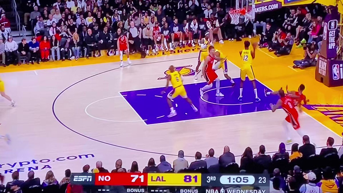 its over on Twitter "RT LakeShowYo LeBron almost BROKE the 😳🤯"