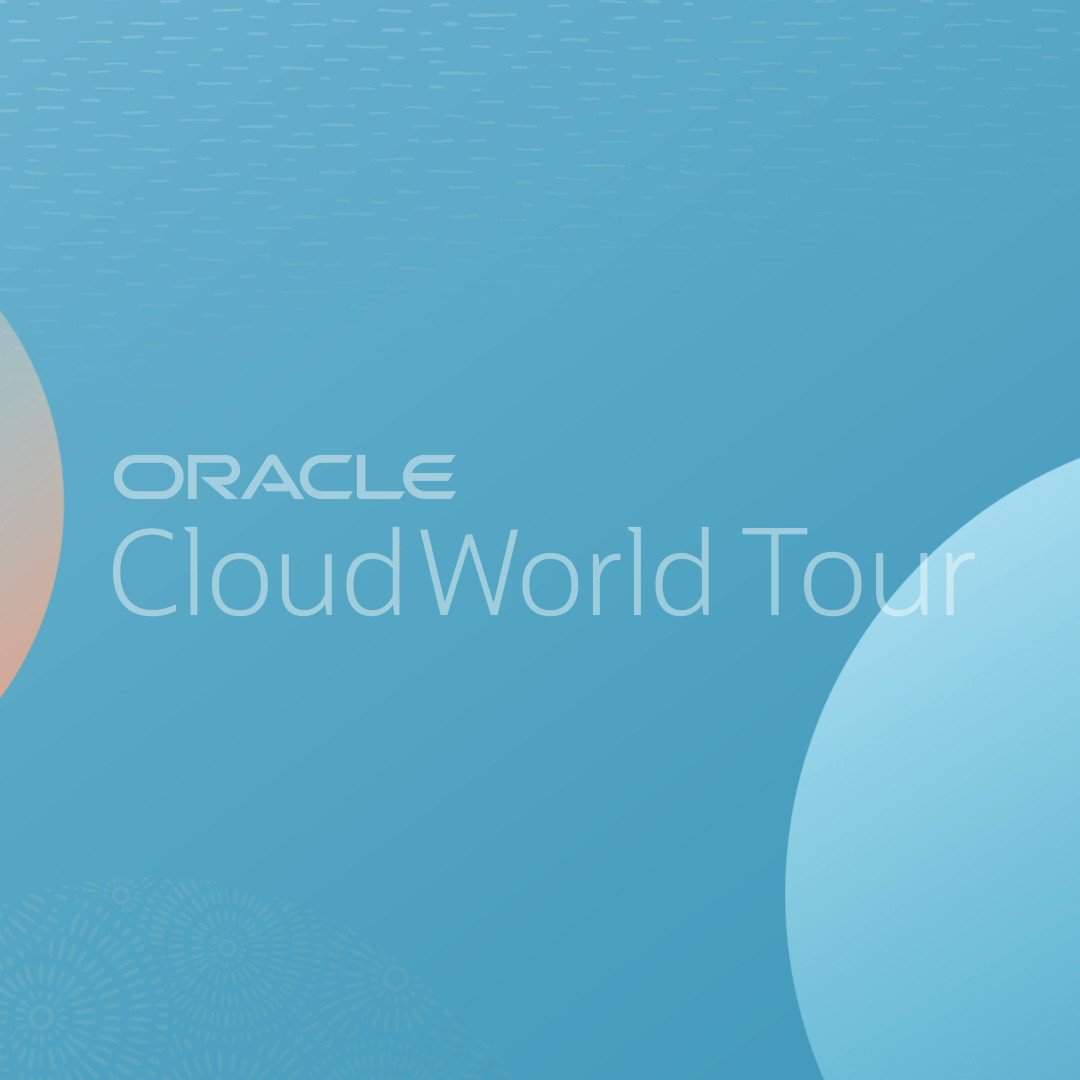 Oracle CloudWorld on Twitter "Introducing Oracle CloudWorld Tour. ☁️ A