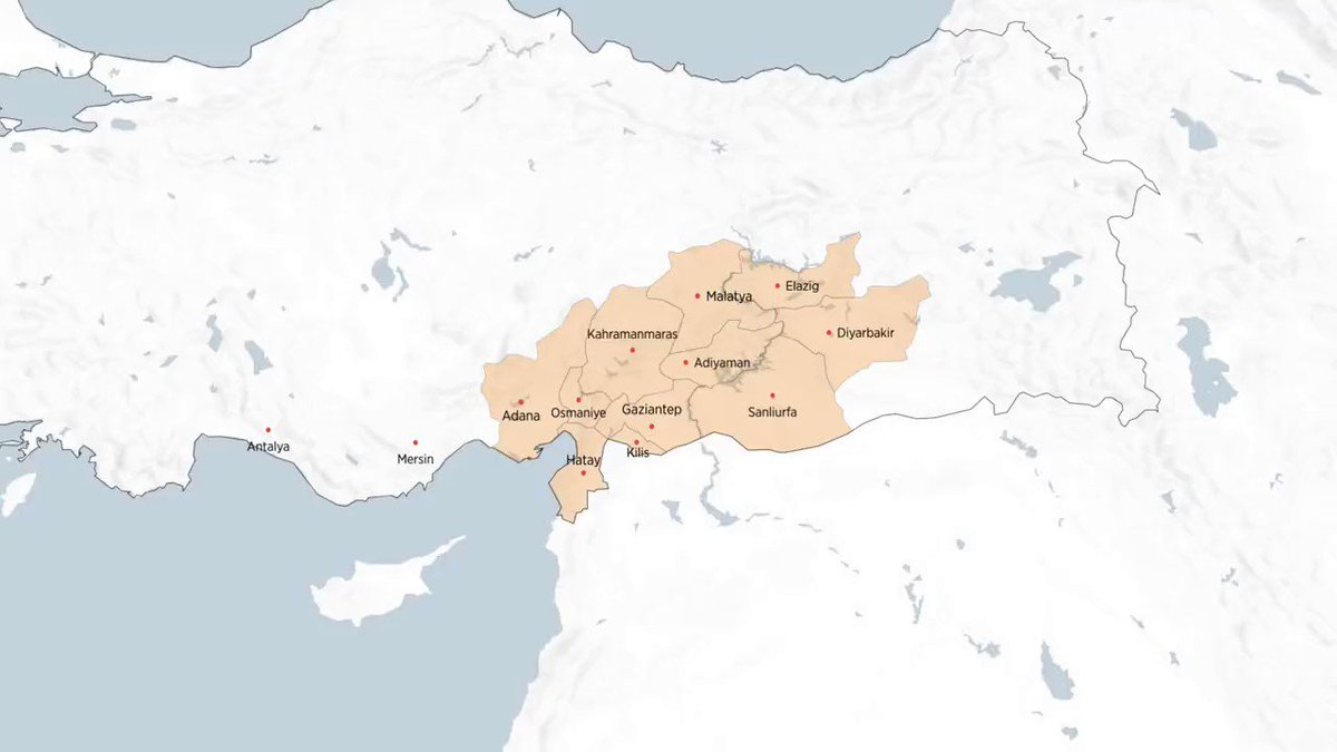 Caroline Coram on Twitter "Locations of two earthquakes in Turkey